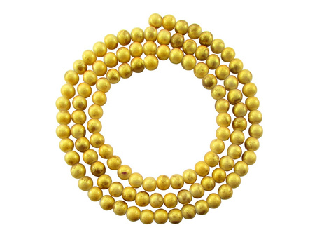 Koraliki Galaxy™ kula 6mm / brązowy, złoty / pokryte złotym pyłem / otwór 1mm / 140 koralików