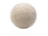Koraliki filcowe, białe / kula / 40mm / 1szt