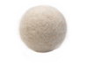 Koraliki filcowe, białe / kula / 40mm / 1szt
