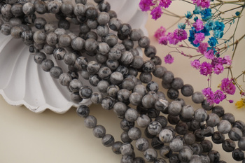 Jaspis mapowy / kula / 6mm / sznur / około 60szt