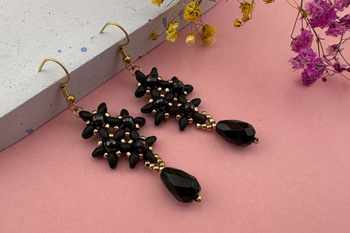 SuperDuo™ / 2.5x5mm / Powdery / Jet / 10g / ~140szt