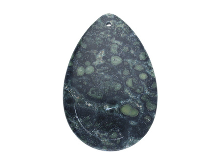 Jaspis Kambaba / zawieszka / kropla / 52x35x7mm / 1szt