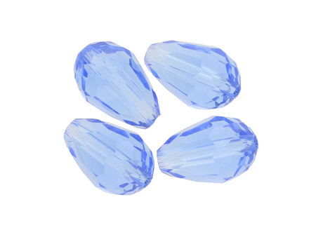 CrystaLove™ / kryształki szklane / kropla / 12x8mm / Light Blue / 4szt
