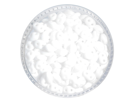 SuperDuo™ / 2.5x5mm / Matte Opaque / White / 10g / ~140szt