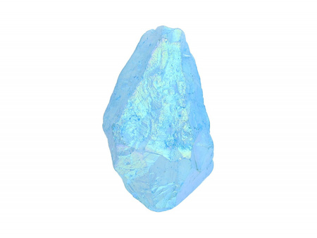 Kwarc tytanowy / grot nieregularny / 42x25x23mm / niebieski / 1szt