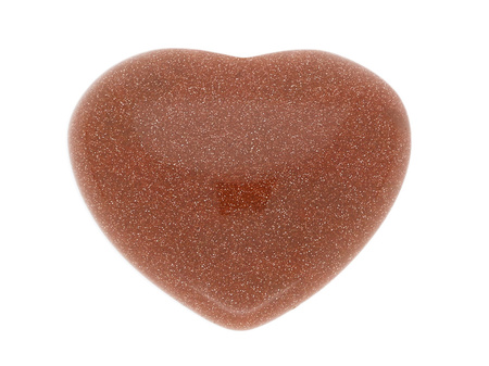 Piasek Pustyni / kaboszon / serce / 18x15x5mm / 1szt