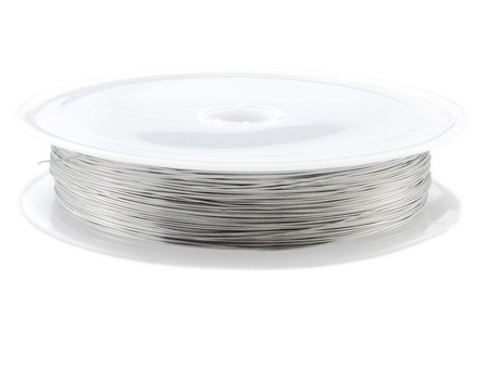 Drut jubilerski / miedziany / 0.6mm / srebrny / 1 rolka / 4m