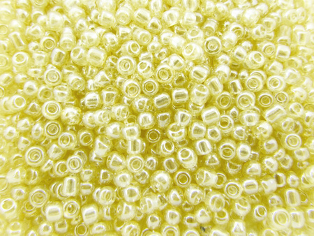 Koraliki szklane drobne, Transparent Lustered / Light Colorado / 2,3mm / otwór round / 20g