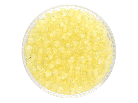 Firepolish™ / 3mm / Transparent / Citrine Yellow / 40szt
