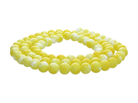 Candy™ / kula / 4mm / żółty / 200szt