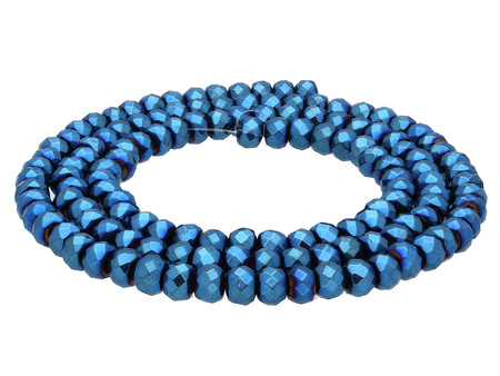 Hematyt / rondelle / 4x3mm / Deep Blue / 135szt