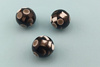 Koraliki akrylowe, czarno-białe / zatopione pastylki / kula / 24mm / otwór 3mm / 1szt