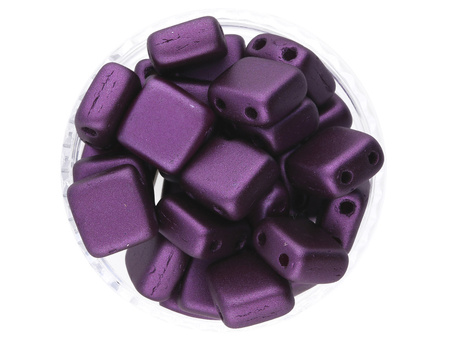 CZECHMATES™ / Tile Bead / 6mm / Pearl Coat / Purple Velvet / 30szt