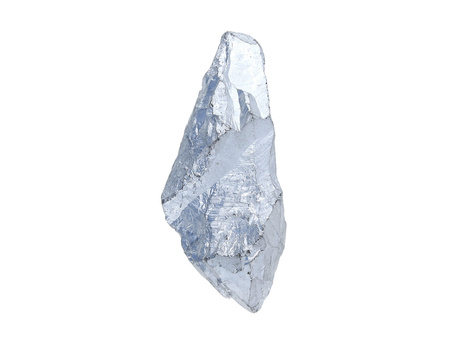 Kwarc tytanowy / grot nieregularny / 56x23x18mm / srebrny / 1szt