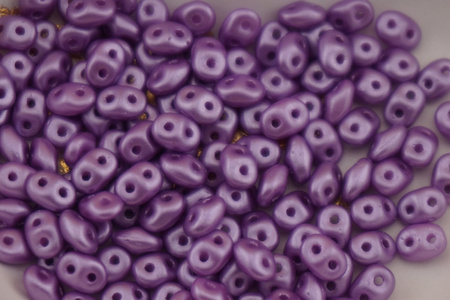 SuperDuo™ / 2.5x5mm / Pearl Coat - Dark Lilac / 10g
