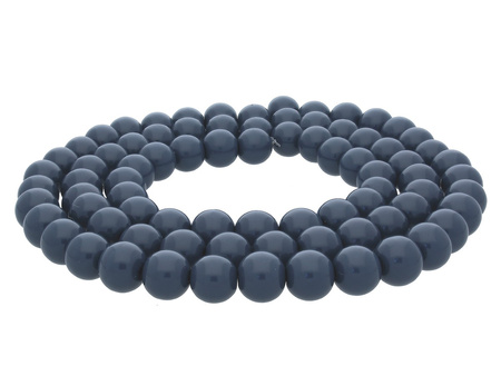 Koraliki powlekane / kula / 8mm / jasny grafitowy / 105szt