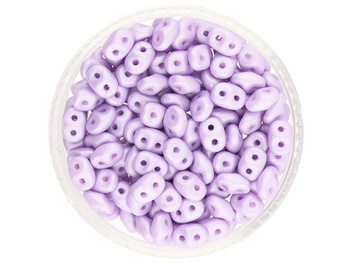 SuperDuo™ / 2.5x5mm / Powdery / Pastel Purple / 10g / ~140szt