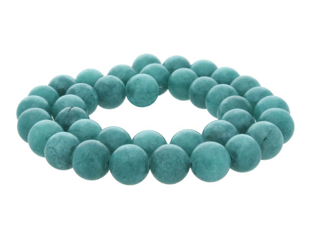 Agat / kula / 10mm / ciemny turkusowy / 35szt