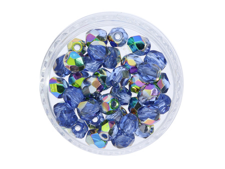Firepolish™ / 4mm / Vitral / Sapphire / 40szt
