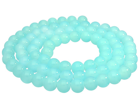 MIST™ / koraliki szklane / kula / 10mm / pastelowy błękit / 82szt