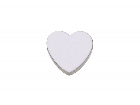 Serce / przekładka / stal chirurgiczna / 7x7mm / srebrny / 1szt