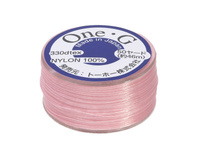 One-G™ / nić nylonowa do koralików / Pink / grubość 0.35mm / 46m