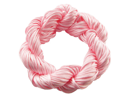 Mcord™ / Sznurek do makramy / nylonowy / 1mm / pastelowy różowy / 27m