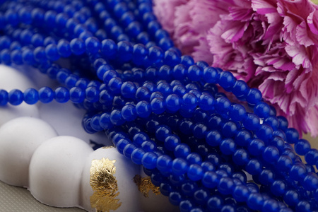 Chalcedon / kula / 6mm / Dark Blue / sznur / 60szt