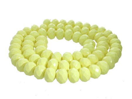 Milly™ / koraliki szklane / rondelle / 3x4mm / waniliowy / otwór 0.7mm / 150szt