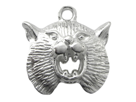 Zawieszka charms, ozdobna / posrebrzana / 20x19x5,5mm / otwór 2mm / 2szt