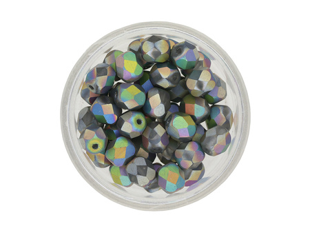 Firepolish™ / 6mm / Crystal Full Matted / Vitrail / 40szt