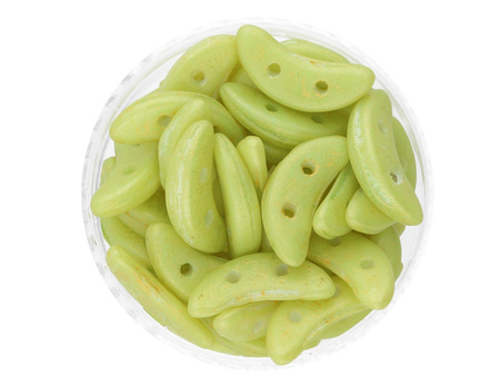 CZECHMATES™ / koraliki szklane / Crescent / 3/10mm / Pacifica Milky / Honeydew / 5g