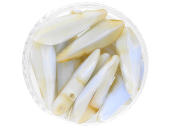 CZECHMATES™ / Daggers / 5x16mm / Opaque Ultra / Silk Blue-Taupe / 15szt