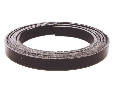 Rzemień naturalny / płaski / 5x2mm / brązowy / 1m