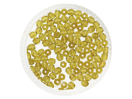 Firepolish™ / 3mm / Dk Olivine / 40szt