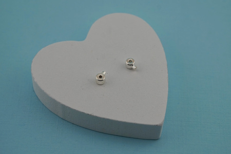 Zaciski miedziane / 2.5xmm / kolor srebrny / 2szt