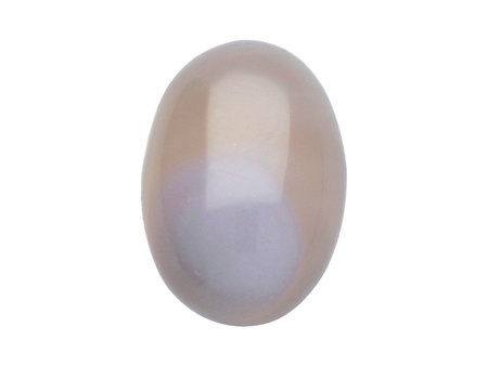 Agat szary / kaboszon / owal / 10x14x5mm / 1szt
