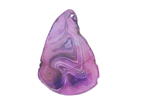 Agat / zawieszka / plaster nieregularny / 90x63x6mm / fioletowy / 1szt