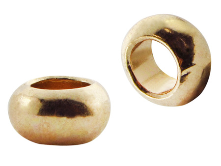 Przekładka oponka 9x5mm / kolor złoty, KC Gold / otwór 5.5mm / 1szt