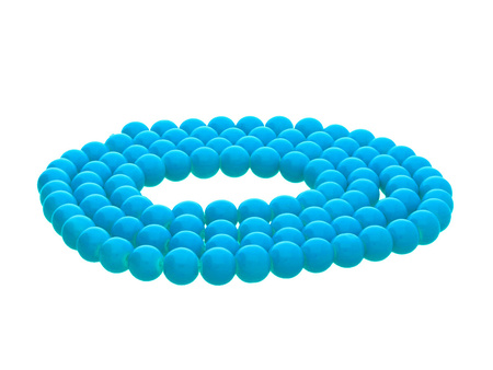 Koraliki powlekane / kula / 12mm / żywy niebieski / 70szt