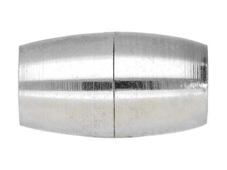 Zapięcie magnetyczne / miedziane / oliwka / 16x7x7mm / srebrny / otwór 4mm / 1szt
