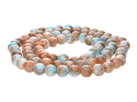 Candy™ / kula / 6mm / pomarańczowo-niebieski / 145szt