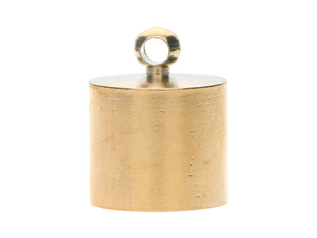 Końcówki do wklejania / okrągłe / miedź / 14x11x11mm / KC Gold / otwór 10mm / 6szt