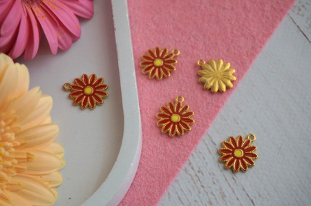 Gerber / zawieszka / stal chirurgiczna / 16mmx16mm / złoty / 1szt