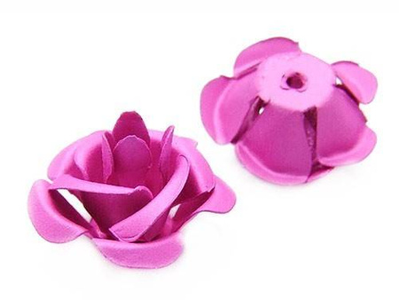 Róża ozdobna / miedziana / matowa /12x6mm / 5szt