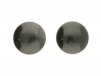 Obsydian / kaboszon / okrągły / 25x25x6mm / 1szt