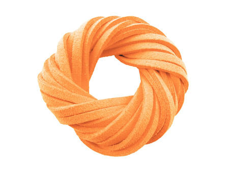 soEasy™ / rzemień zamszowy, płaski / 3x1.5mm / brzoskwiniowy / 95cm / 4szt