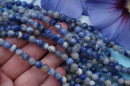 Sodalit / kula / 6mm / sznur / 60szt