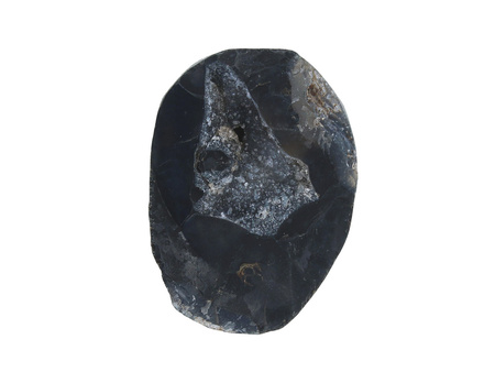 Agat druzy / plaster nieregularny / 42x33x10mm / czarny / 1szt