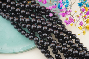 Onyks / kula / 8mm / sznur około 45szt